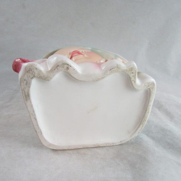 Enesco Baby Head Vase Teddy Bear Figural Planter Ceramic Art Pottery Vintage - Picture 7 of 7